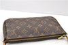 Authentic LOUIS VUITTON Monogram Pochette Accessoires Pouch M51980 LV 8385C