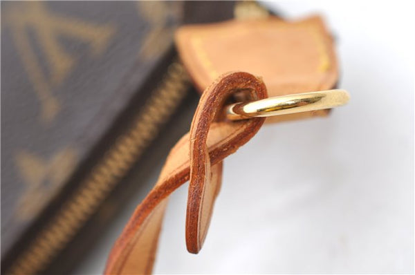 Authentic LOUIS VUITTON Monogram Pochette Accessoires Pouch M51980 LV 8385C