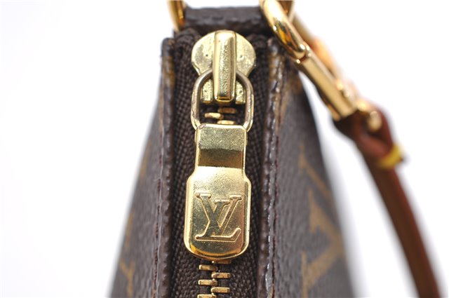 Authentic LOUIS VUITTON Monogram Pochette Accessoires Pouch M51980 LV 8385C