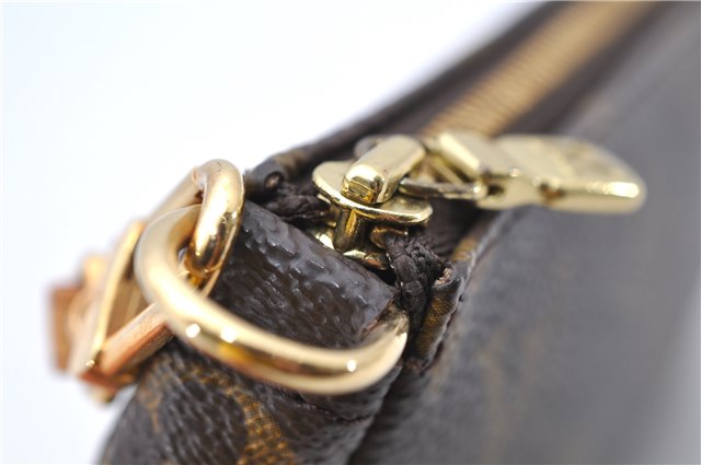 Authentic LOUIS VUITTON Monogram Pochette Accessoires Pouch M51980 LV 8385C
