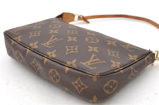 Authentic LOUIS VUITTON Monogram Pochette Accessoires Pouch M51980 LV 8385C