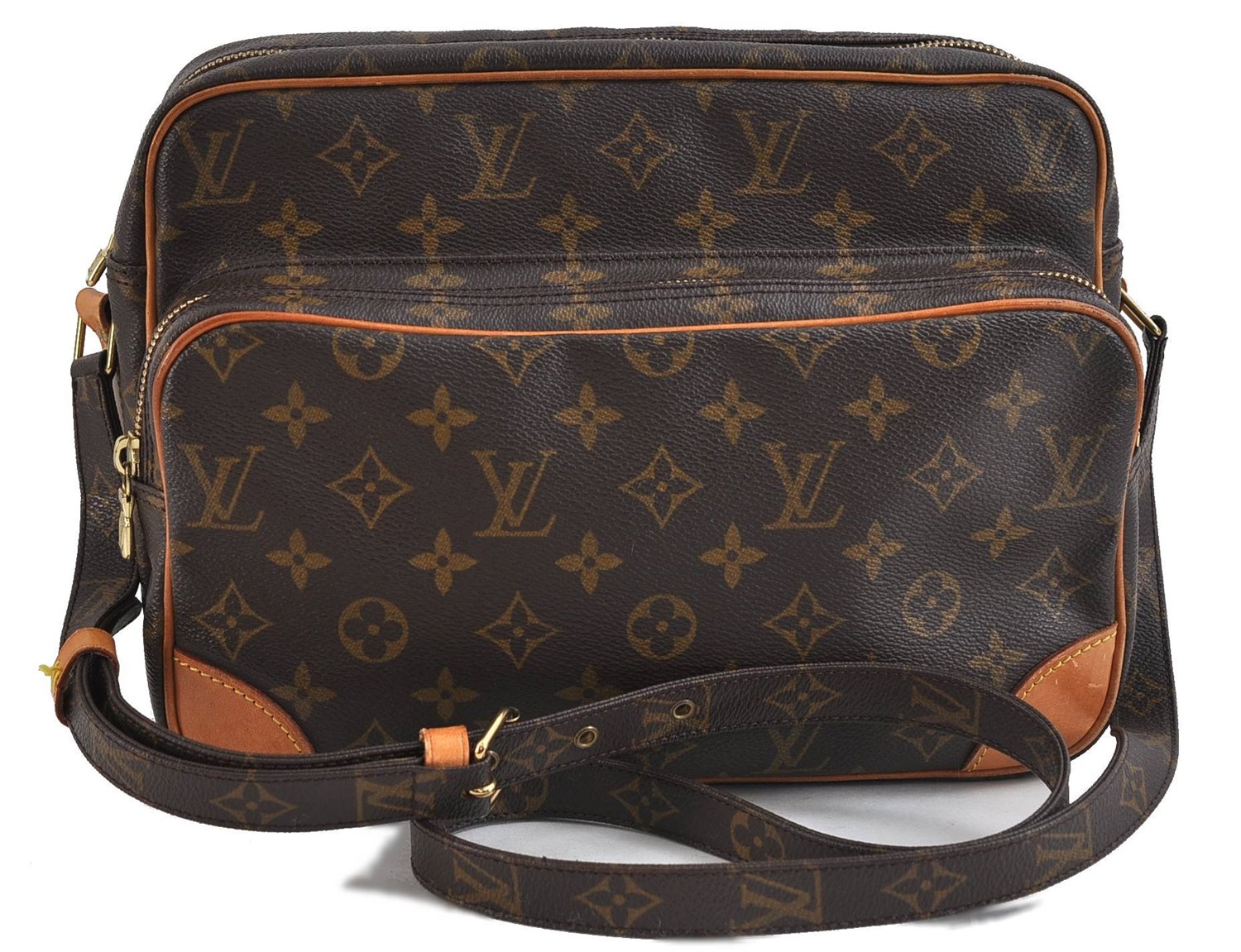 Authentic LOUIS VUITTON Monogram Nile Shoulder Cross Body Bag M45244 LV 8390C