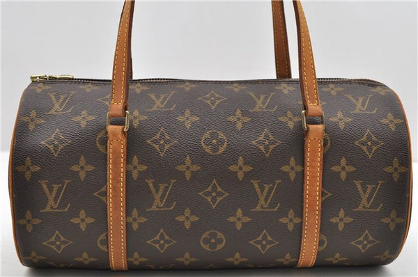 Authentic LOUIS VUITTON Monogram Papillon 30 Hand Bag M51385 LV 8392C