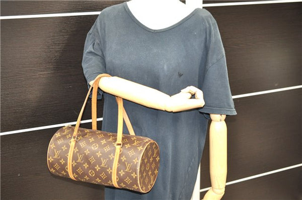 Authentic LOUIS VUITTON Monogram Papillon 30 Hand Bag M51385 LV 8392C