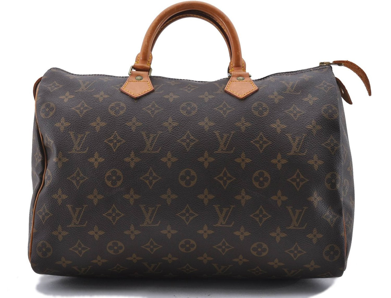 Authentic LOUIS VUITTON Monogram Speedy 35 Hand Bag M41524 LV 8395C