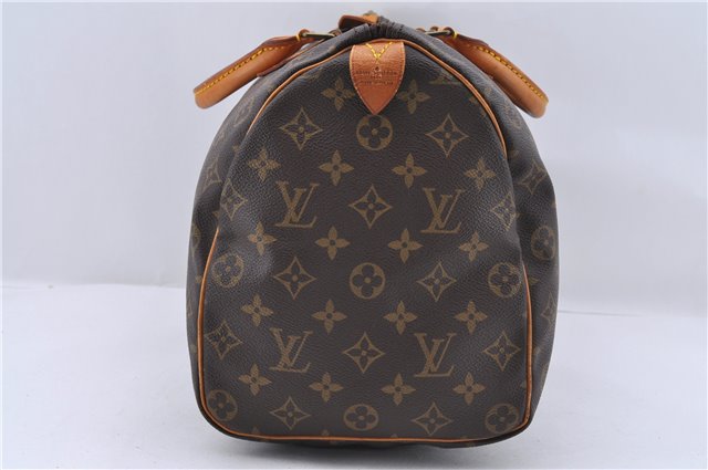 Authentic LOUIS VUITTON Monogram Speedy 35 Hand Bag M41524 LV 8395C