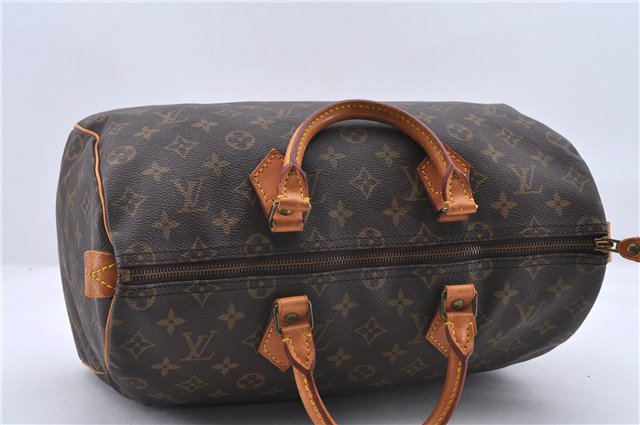 Authentic LOUIS VUITTON Monogram Speedy 35 Hand Bag M41524 LV 8395C