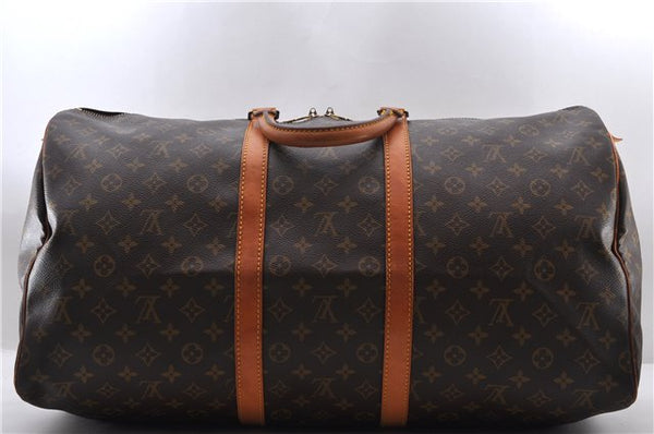 Authentic LOUIS VUITTON Monogram Keepall 55 Boston Bag M41424 LV 8396C