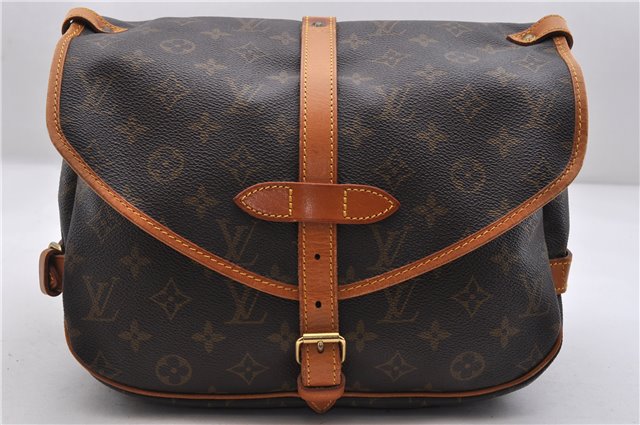 Auth LOUIS VUITTON Monogram Saumur 30 Shoulder Cross Body Bag M42256 LV 8397C