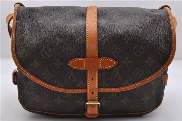 Auth LOUIS VUITTON Monogram Saumur 30 Shoulder Cross Body Bag M42256 LV 8397C