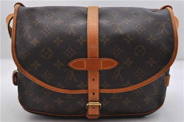 Auth LOUIS VUITTON Monogram Saumur 30 Shoulder Cross Body Bag M42256 LV 8397C