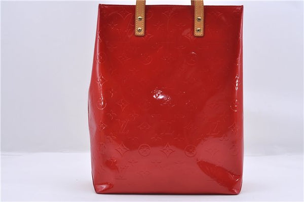 Authentic LOUIS VUITTON Vernis Reade MM Hand Bag Red M91086 LV 8398C