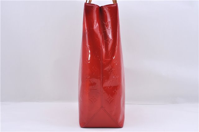 Authentic LOUIS VUITTON Vernis Reade MM Hand Bag Red M91086 LV 8398C