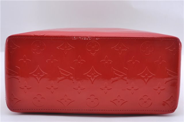 Authentic LOUIS VUITTON Vernis Reade MM Hand Bag Red M91086 LV 8398C