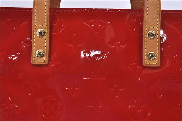 Authentic LOUIS VUITTON Vernis Reade MM Hand Bag Red M91086 LV 8398C