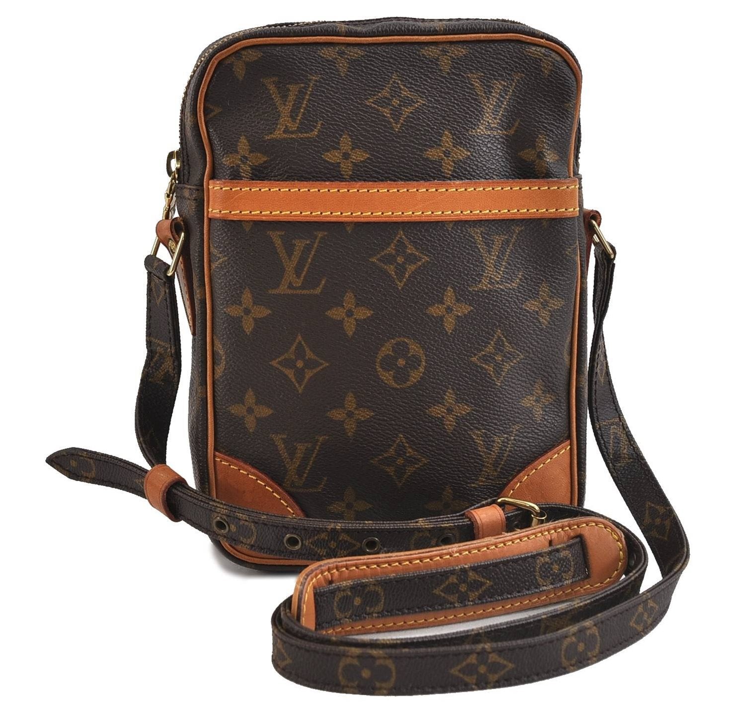 Authentic LOUIS VUITTON Monogram Danube Shoulder Cross Body Bag M45266 LV 8400C