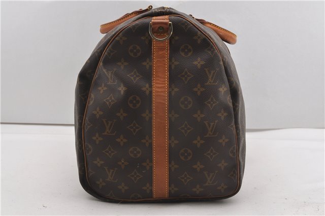 Authentic Louis Vuitton Monogram Keepall Bandouliere 55 M41414 Boston Bag 8400F