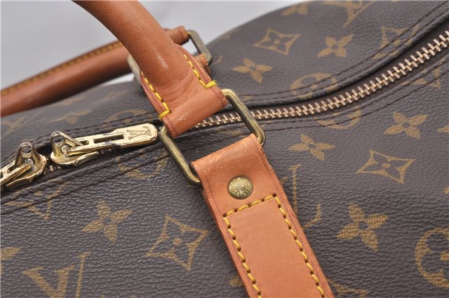 Authentic Louis Vuitton Monogram Keepall Bandouliere 55 M41414 Boston Bag 8400F