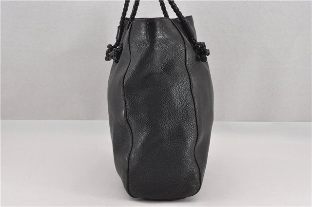 Authentic GUCCI Vintage Shoulder Hand Tote Bag Leather 267903 Black 8402F