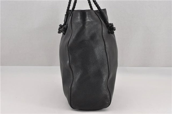 Authentic GUCCI Vintage Shoulder Hand Tote Bag Leather 267903 Black 8402F