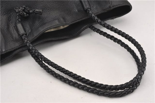 Authentic GUCCI Vintage Shoulder Hand Tote Bag Leather 267903 Black 8402F