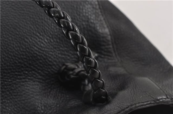 Authentic GUCCI Vintage Shoulder Hand Tote Bag Leather 267903 Black 8402F