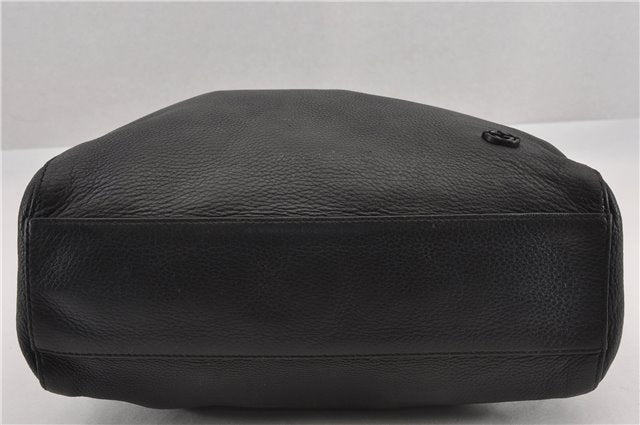 Authentic GUCCI Vintage Shoulder Hand Tote Bag Leather 267903 Black 8402F