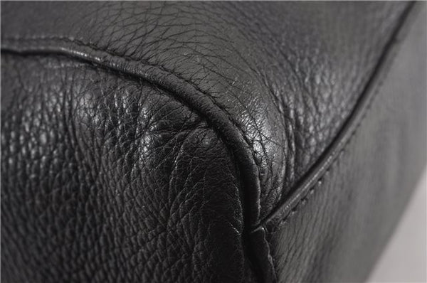 Authentic GUCCI Vintage Shoulder Hand Tote Bag Leather 267903 Black 8402F
