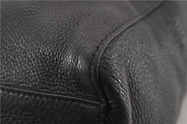 Authentic GUCCI Vintage Shoulder Hand Tote Bag Leather 267903 Black 8402F