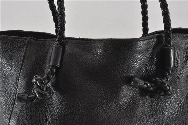 Authentic GUCCI Vintage Shoulder Hand Tote Bag Leather 267903 Black 8402F