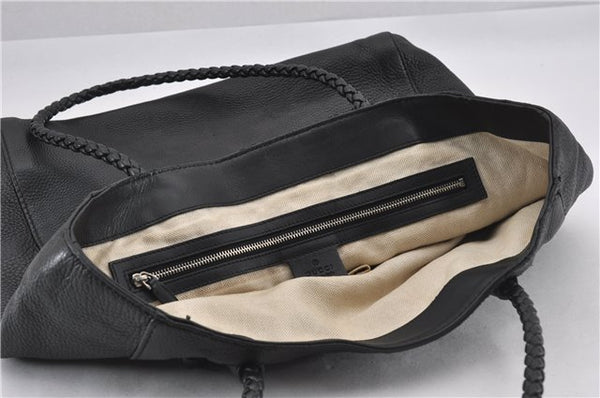 Authentic GUCCI Vintage Shoulder Hand Tote Bag Leather 267903 Black 8402F