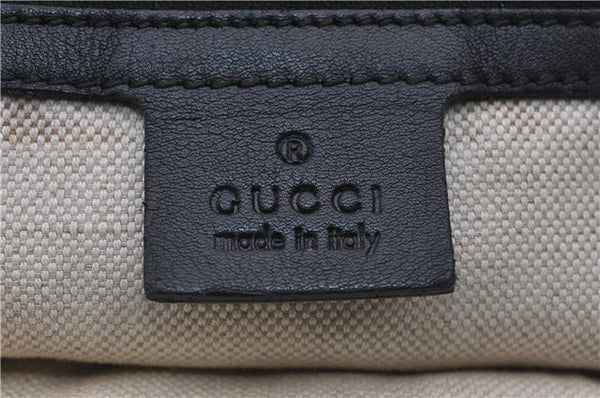 Authentic GUCCI Vintage Shoulder Hand Tote Bag Leather 267903 Black 8402F