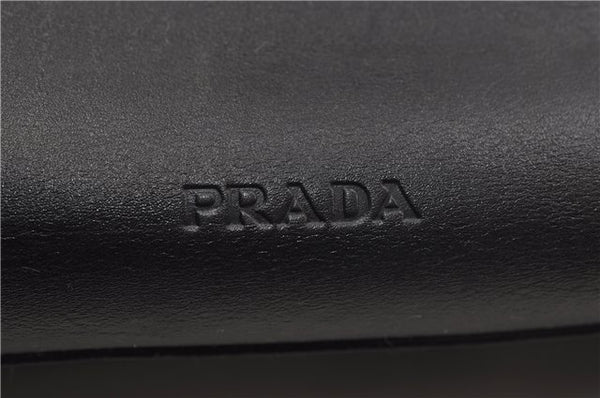 Authentic PRADA Leather Nappa Shoulder Tote Bag Black 8403D