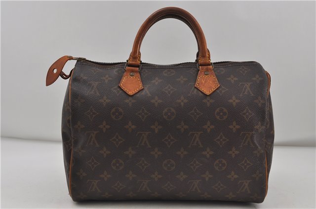 Authentic Louis Vuitton Monogram Speedy 30 Hand Boston Bag M41526 LV 8404D