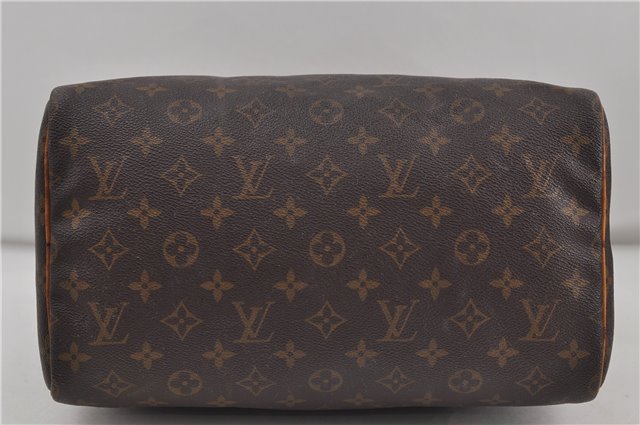 Authentic Louis Vuitton Monogram Speedy 30 Hand Boston Bag M41526 LV 8404D