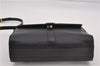 Authentic Burberrys Leather Shoulder Cross Body Bag Purse Black Box 8404F