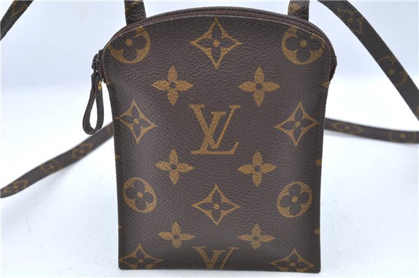 Auth Louis Vuitton Monogram Pochette Secret Shoulder Bag Pouch Old Model 8406C