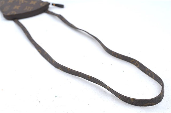 Auth Louis Vuitton Monogram Pochette Secret Shoulder Bag Pouch Old Model 8406C