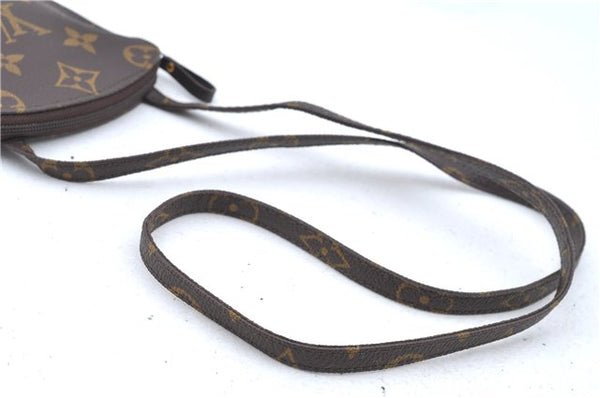 Auth Louis Vuitton Monogram Pochette Secret Shoulder Bag Pouch Old Model 8406C