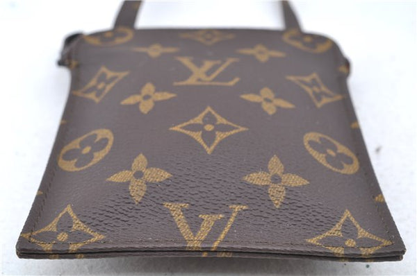 Auth Louis Vuitton Monogram Pochette Secret Shoulder Bag Pouch Old Model 8406C