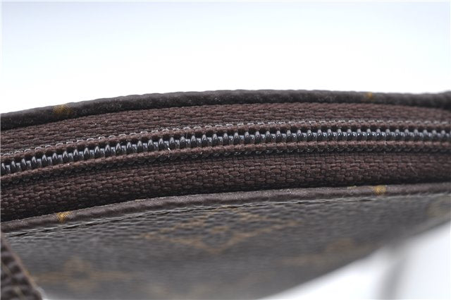 Auth Louis Vuitton Monogram Pochette Secret Shoulder Bag Pouch Old Model 8406C