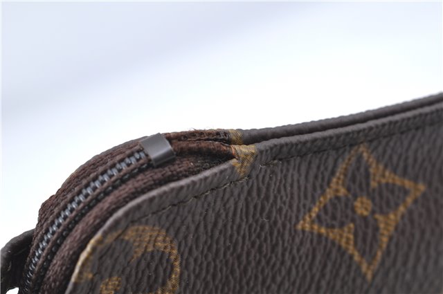 Auth Louis Vuitton Monogram Pochette Secret Shoulder Bag Pouch Old Model 8406C