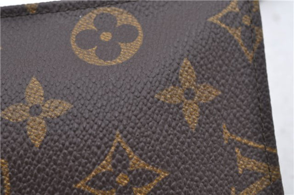 Auth Louis Vuitton Monogram Pochette Secret Shoulder Bag Pouch Old Model 8406C