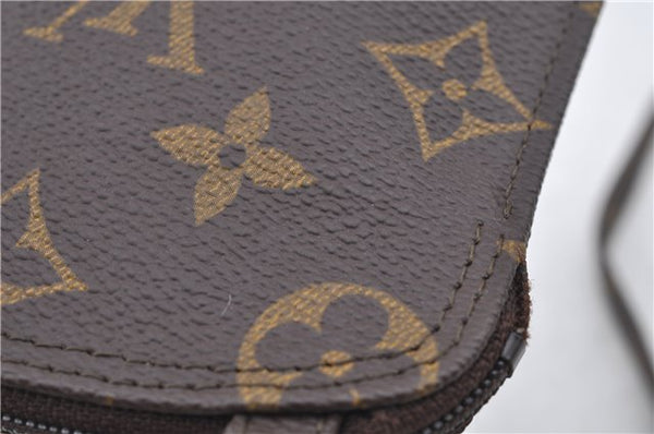 Auth Louis Vuitton Monogram Pochette Secret Shoulder Bag Pouch Old Model 8406C
