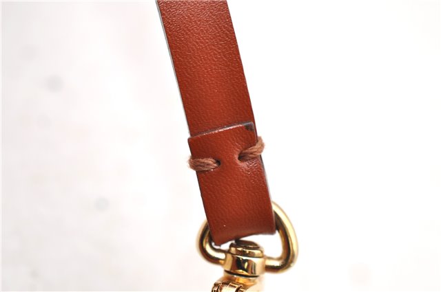 Authentic LOUIS VUITTON Epi Pochette Accessoires Pouch Brown M52953 LV 8409C