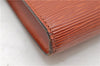 Authentic LOUIS VUITTON Epi Pochette Accessoires Pouch Brown M52953 LV 8409C