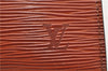 Authentic LOUIS VUITTON Epi Pochette Accessoires Pouch Brown M52953 LV 8409C