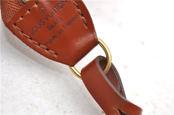 Authentic LOUIS VUITTON Epi Pochette Accessoires Pouch Brown M52953 LV 8409C