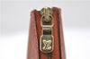 Authentic LOUIS VUITTON Epi Pochette Accessoires Pouch Brown M52953 LV 8409C