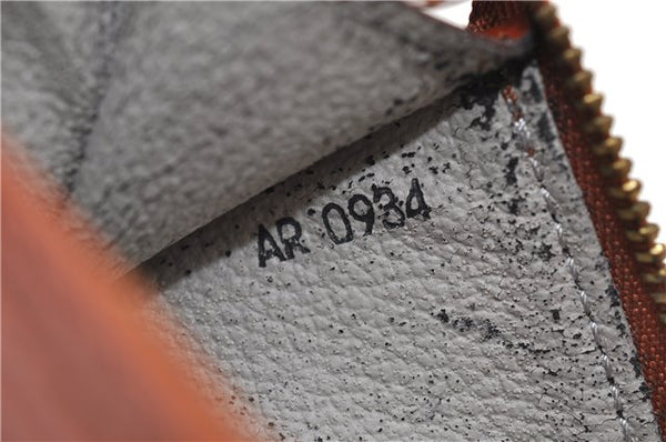 Authentic LOUIS VUITTON Epi Pochette Accessoires Pouch Brown M52953 LV 8409C